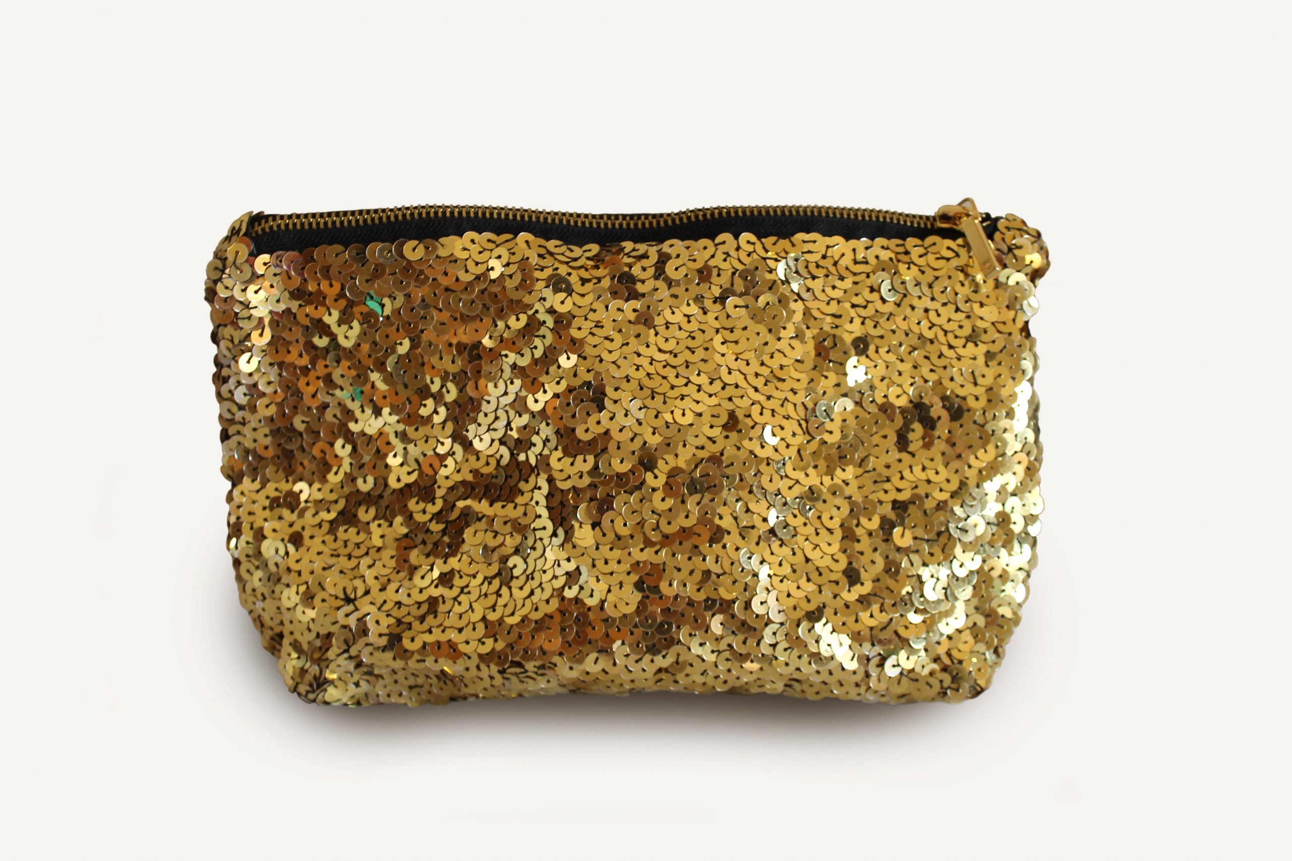 Handmade Gold Sequined Clutch