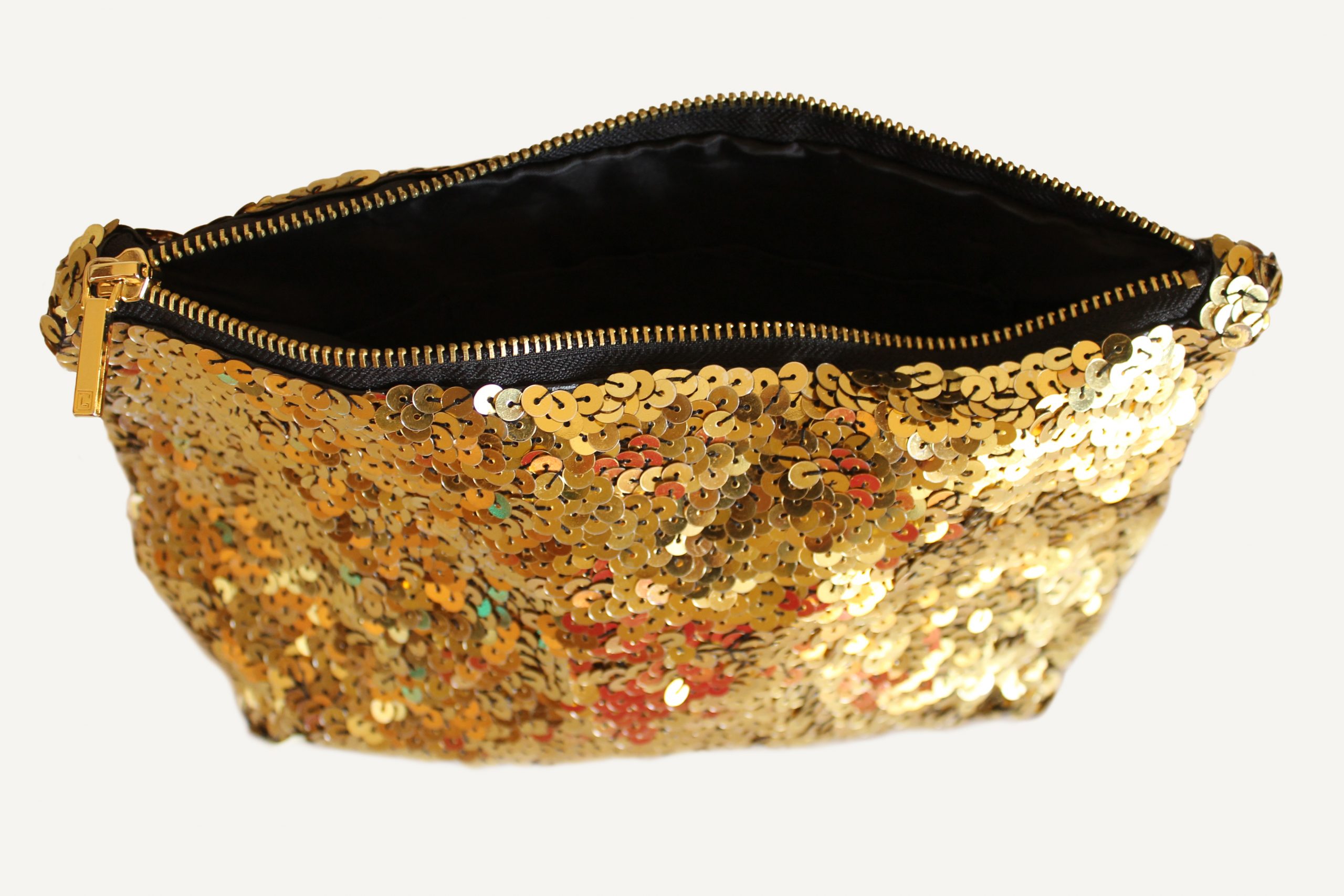Zara Inspired Gold Sequined Clutch