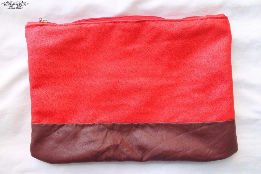 Handmade Red Leather Clutch